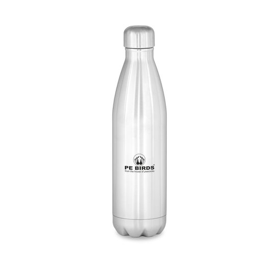 Steel cap Double Wall Cola Vacuum Flask | Say No to plastic lid - pebirds-peacocks