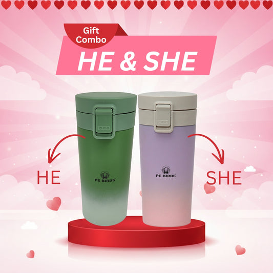 Food Jar Green + Lavender(Couple Gift) - pebirds-peacocks