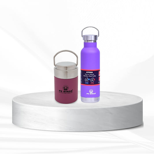 Pebirds Flow Sambar Jar Pink + Hydra (Say No To Plastic)