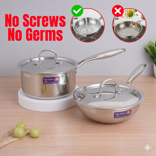 Pe Birds Germ Free Combo (Fry Pan + Sauce Pan)