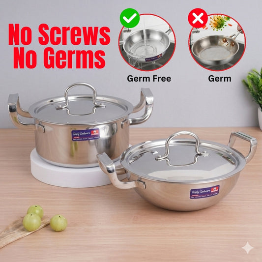 Pe Birds Germ Free Combo (Casserole + Kadai)