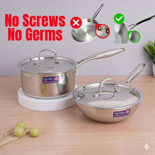Pe Birds Germ Free Combo (Fry Pan + Sauce Pan)