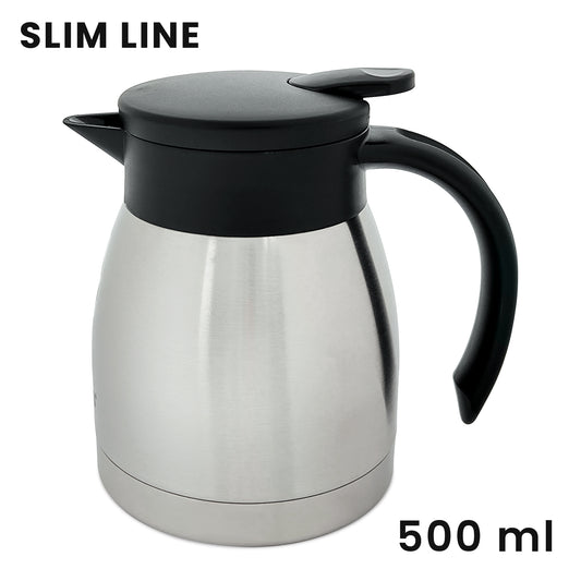 PEBIRDS Slim Line Coffee Pot - Stylish Stainless Steel Thermal Flask - pebirds-peacocks