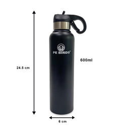 PEBIRDS PEPPY Stainless Steel Sipper Bottle 600ml -  BPA-Free