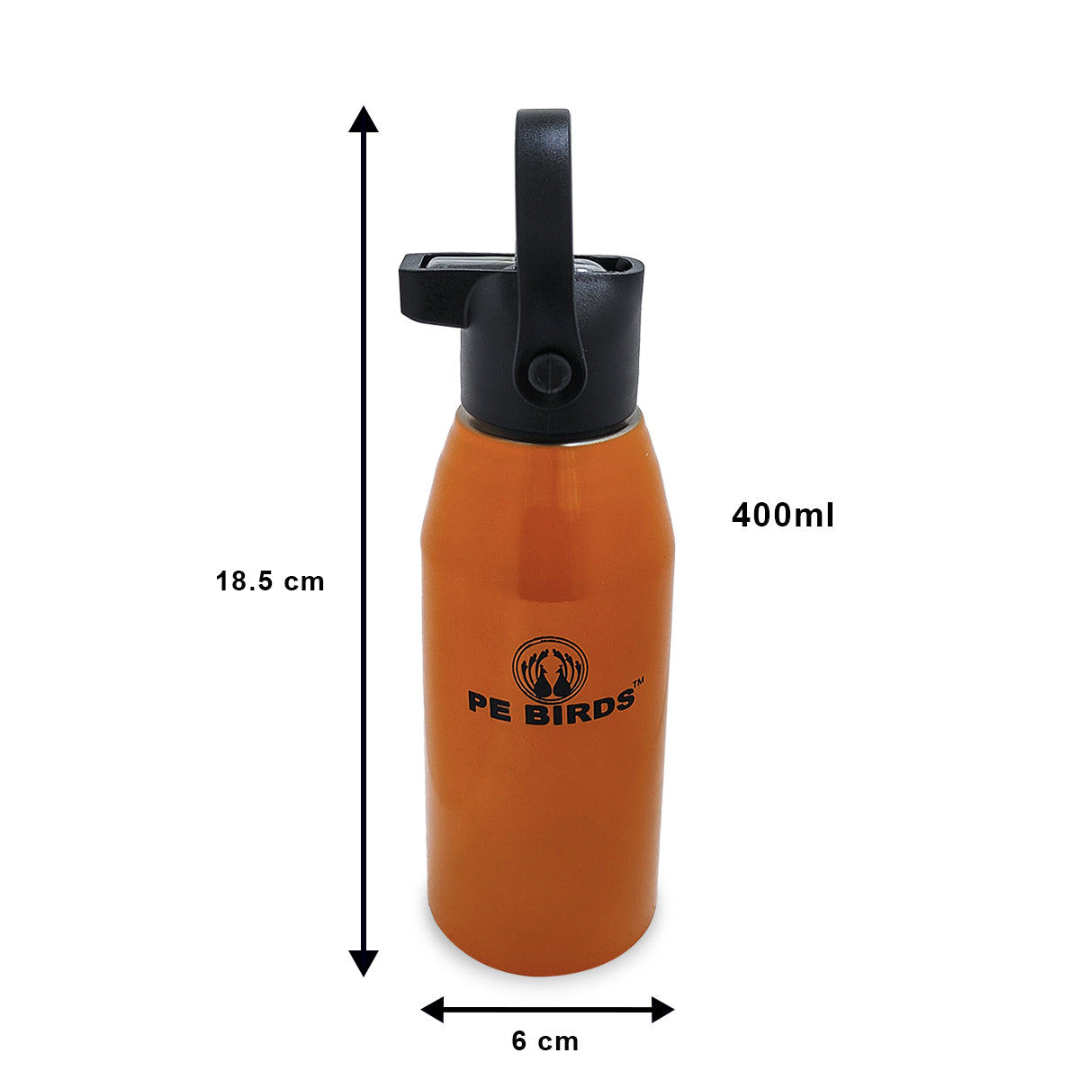 PEBIRDS CHOTU Stainless Steel Sipper Bottle 400ml | 600ml - BPA-Free