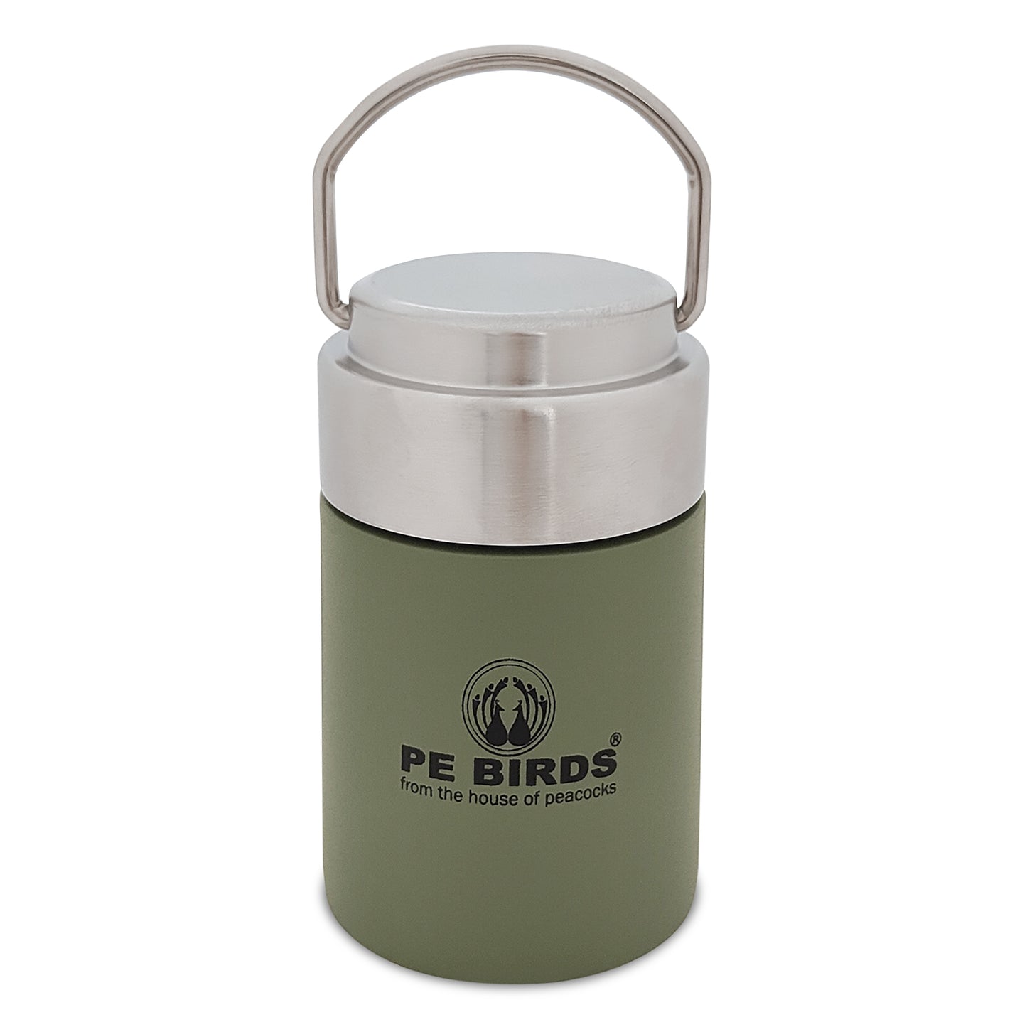 PEBIRDS Flow Insulated Food Jar, Sambar jar | Steel lid soup flask - pebirds-peacocks