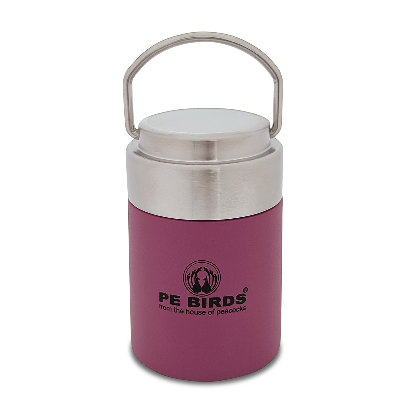 PEBIRDS Flow Insulated Food Jar, Sambar jar | Steel lid soup flask - pebirds-peacocks
