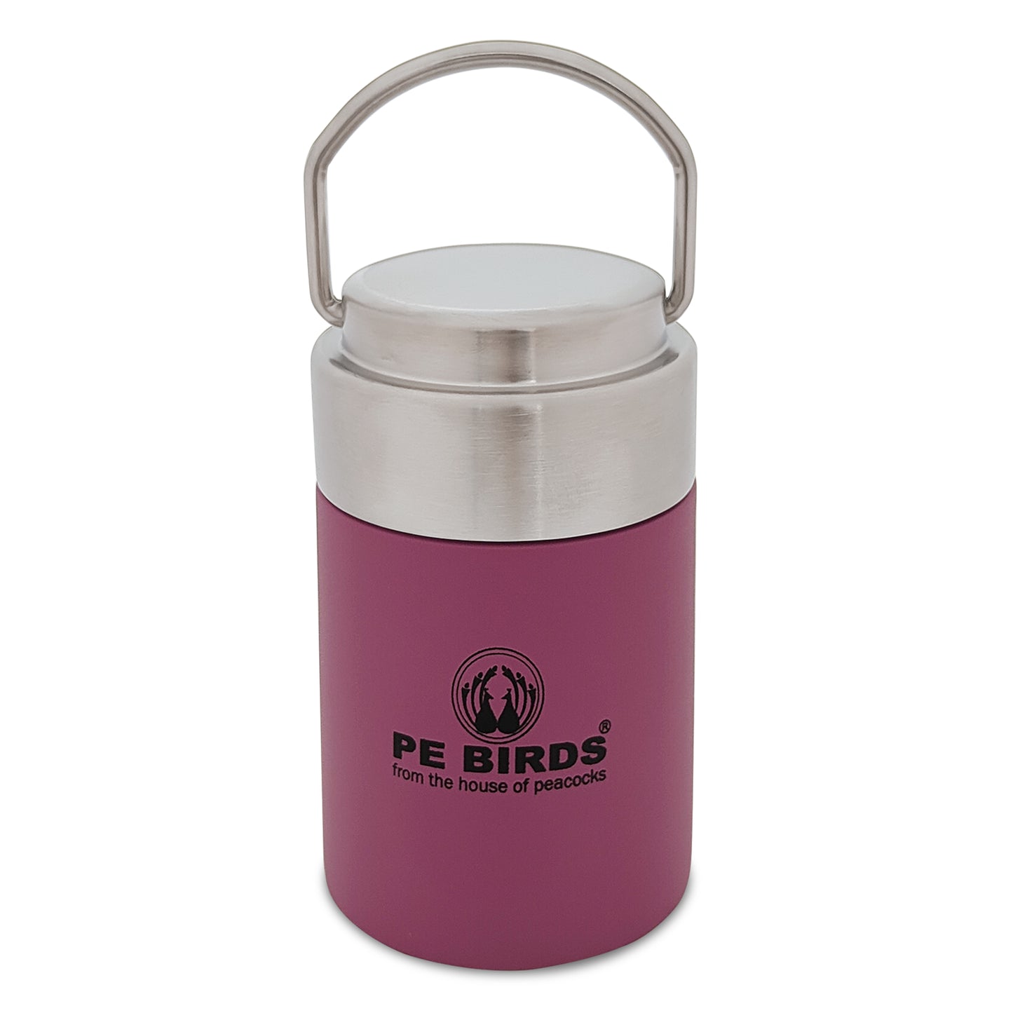 PEBIRDS Flow Insulated Food Jar, Sambar jar | Steel lid soup flask - pebirds-peacocks