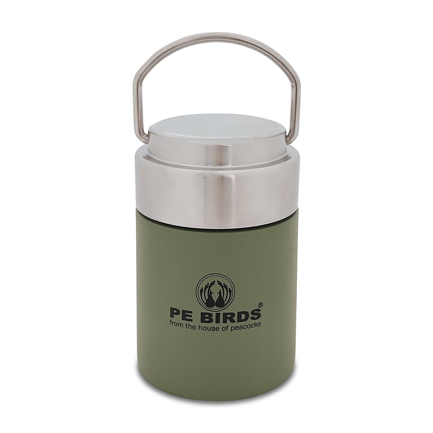 PEBIRDS Flow Insulated Food Jar, Sambar jar | Steel lid soup flask - pebirds-peacocks