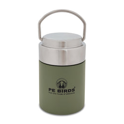 PEBIRDS Flow Insulated Food Jar, Sambar jar | Steel lid soup flask