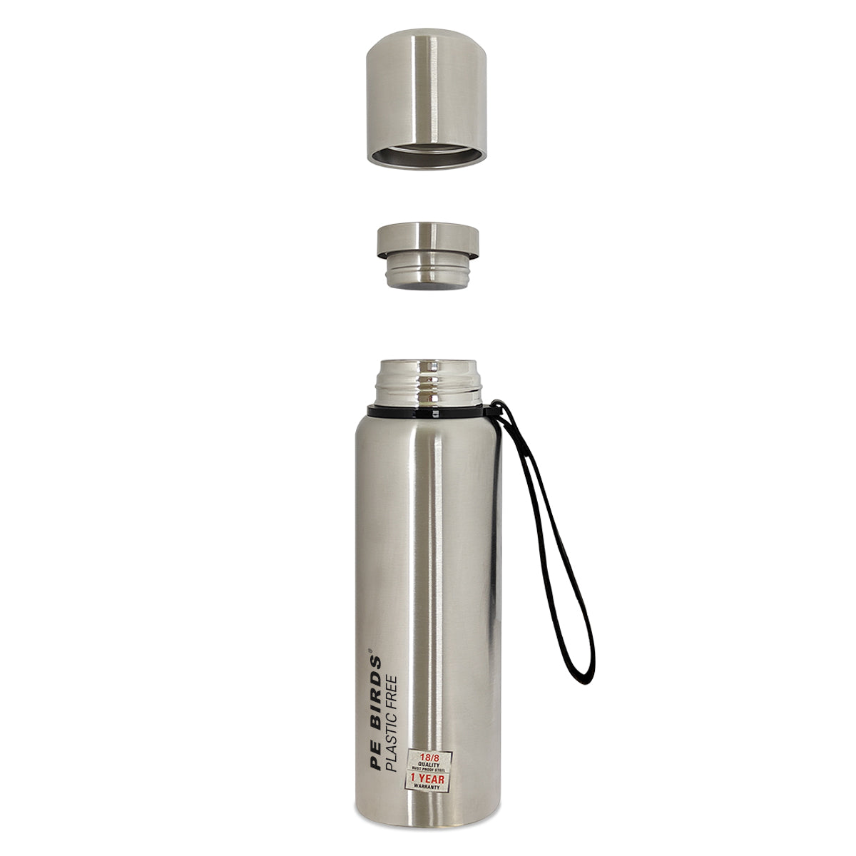 PE BIRDS  Steel O Steel Vacuum Flask | Say no to plastic LID