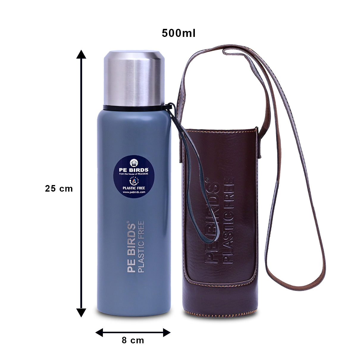 PE BIRDS  Steel O Steel Vacuum Flask | Say no to plastic LID