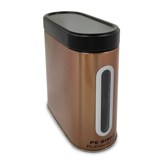 PE BIRDS Copper colored Modular Steel Container (Window Oval) - pebirds-peacocks
