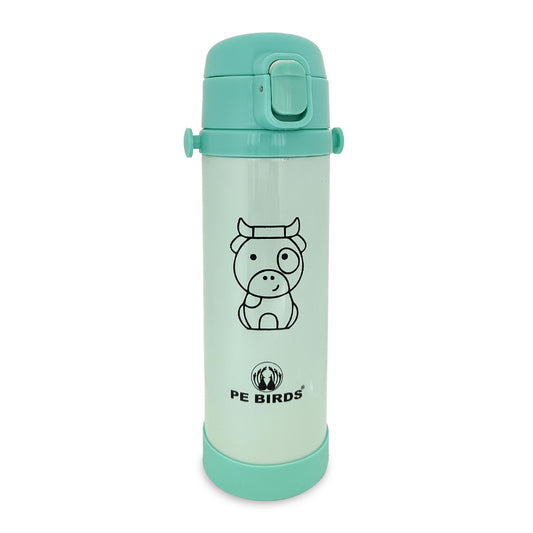 PE BIRDS Stainless Steel Ora Thermos Sipper for kids, Kids Flask - pebirds-peacocks