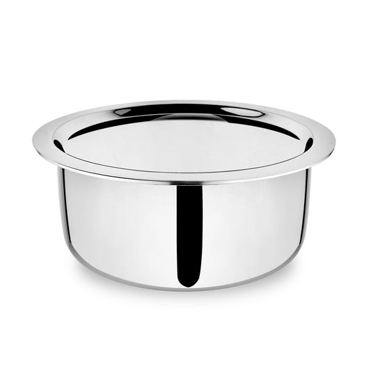 PEBIRDS Triply Stainless Steel Tope with Stainless Steel Lid