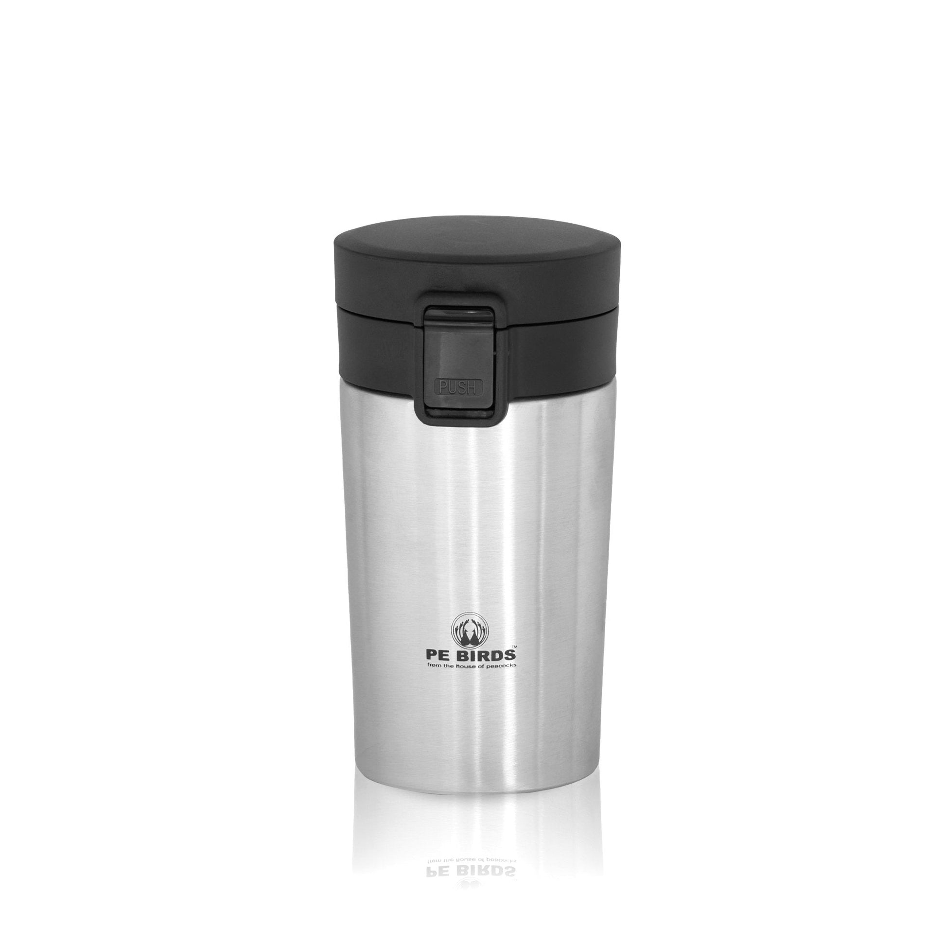 PE BIRDS Stainless Steel Sipper cum Food Jar 290ml