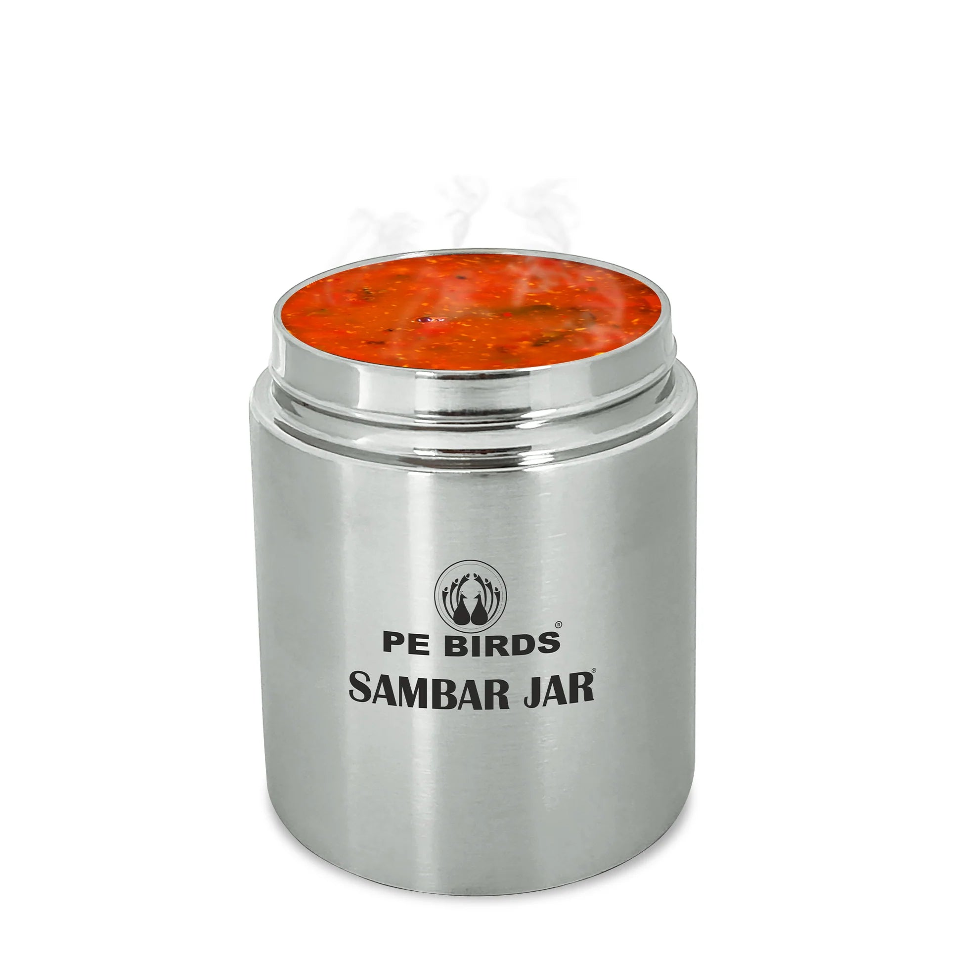 Pe Birds Espresso Sambar Jar Combo with Mini Kadai Free