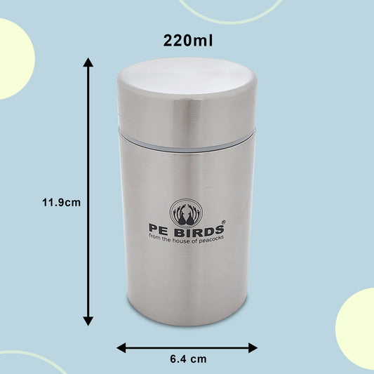 Pe Birds Fusion Insulated Food Jar, Sambar jar - pebirds-peacocks