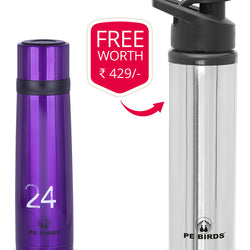 PE BIRDS Double Wall Stainless Steel Cosmo Vacuum Flask 500 ml