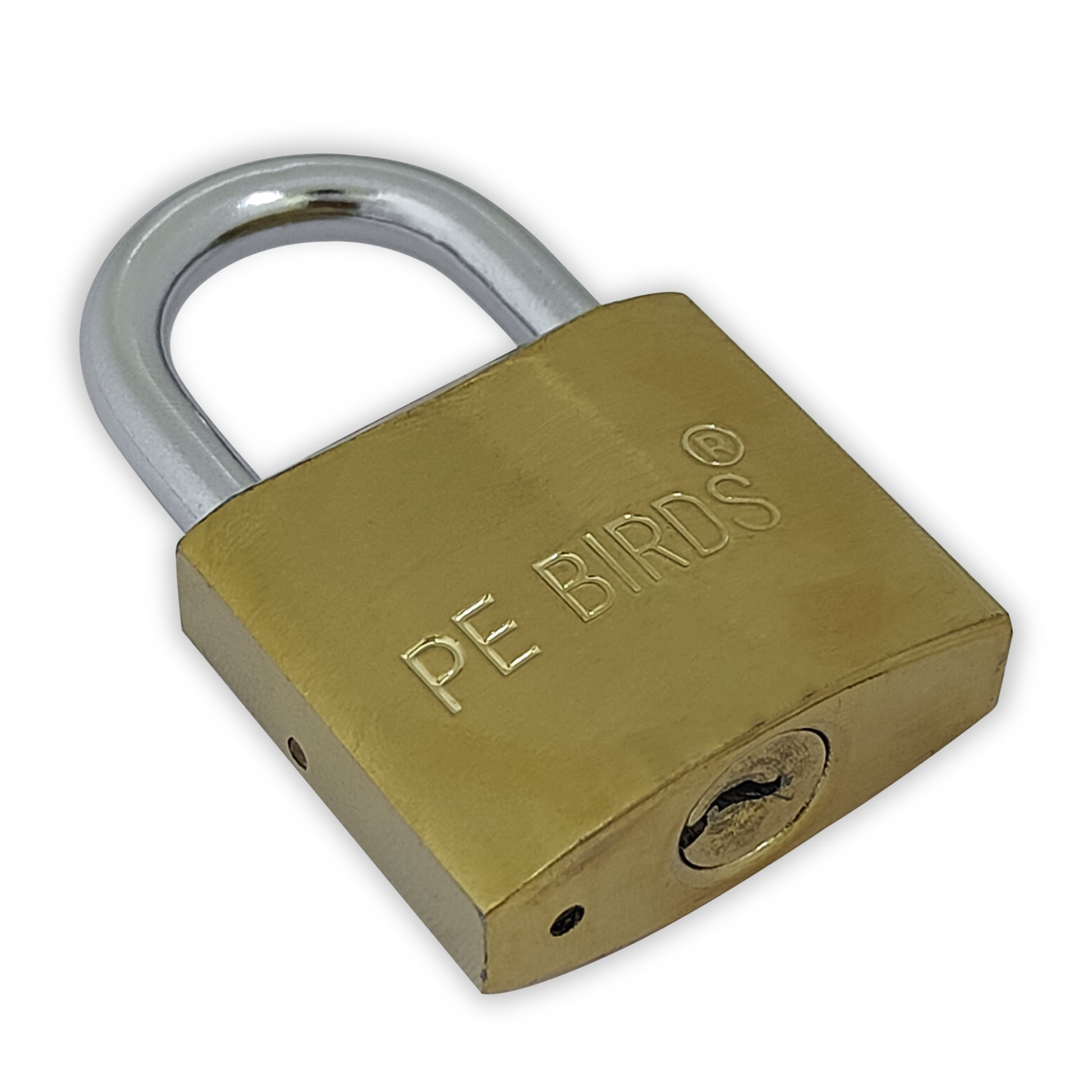 PeBirds Lock 38mm I 3 Keys I Padlock for Main Door I Gate Lock I Lock for Tool Box, Shutters, Shops & Offices I Corrosion Resistant Steel Shackle