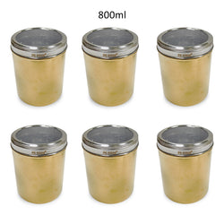 PE BIRDS Ruby Rose gold Storage Jars Pack of 6