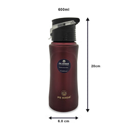 PE BIRDS Tiny Tot 600ml Stainless Steel Sipper Water Bottle - Leak-Proof, Durable & Stylish