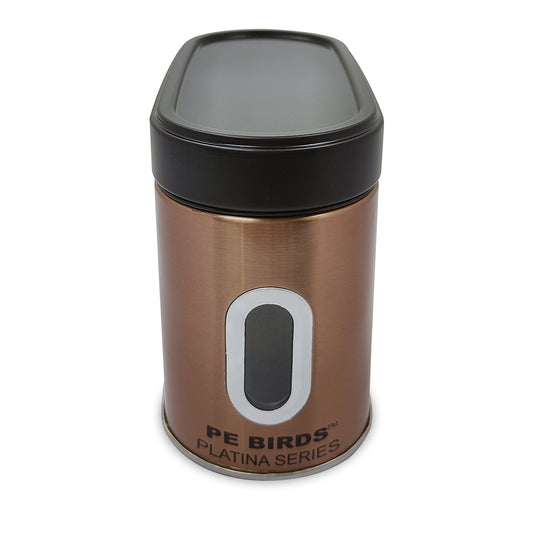 PE BIRDS Copper colored Modular Steel Container (Window Oval) - pebirds-peacocks