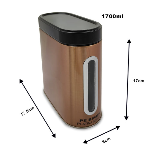 PE BIRDS Copper colored Modular Steel Container (Window Oval) - pebirds-peacocks