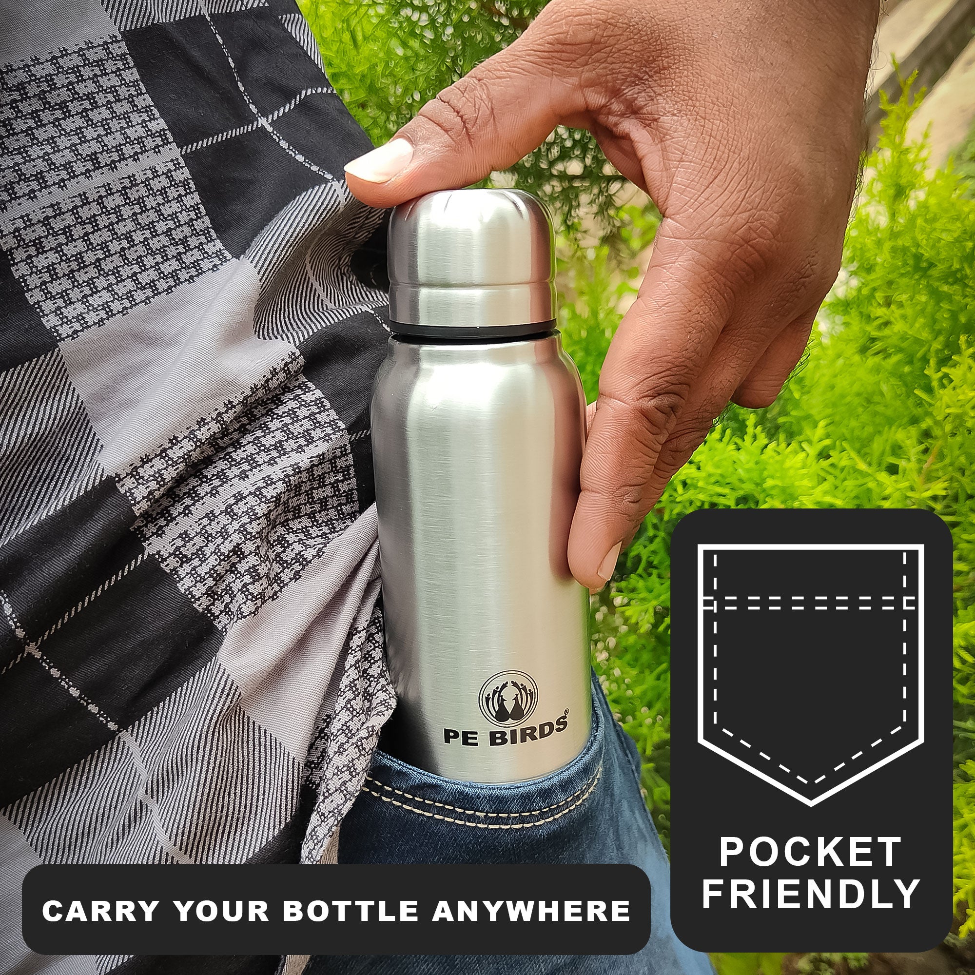 PE BIRDS Trendy Vacuum Flask-Worlds Smallest Flask - pebirds-peacocks