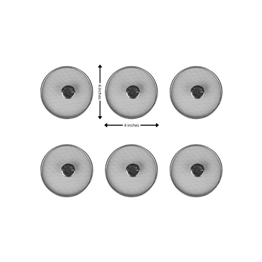 Stainless Steel Mesh Food Cover Lids Set of 6