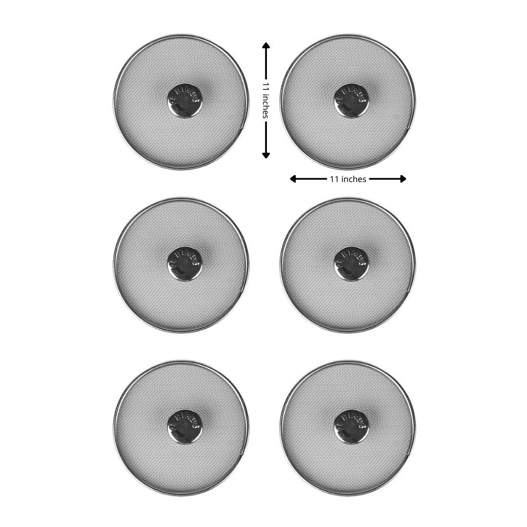 Stainless Steel Mesh Food Cover Lids Set of 6