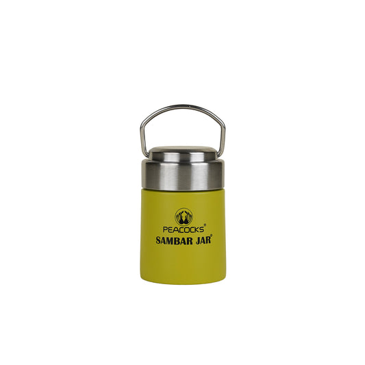 PEBIRDS Flow Insulated Food Jar, Sambar jar | Steel lid soup flask
