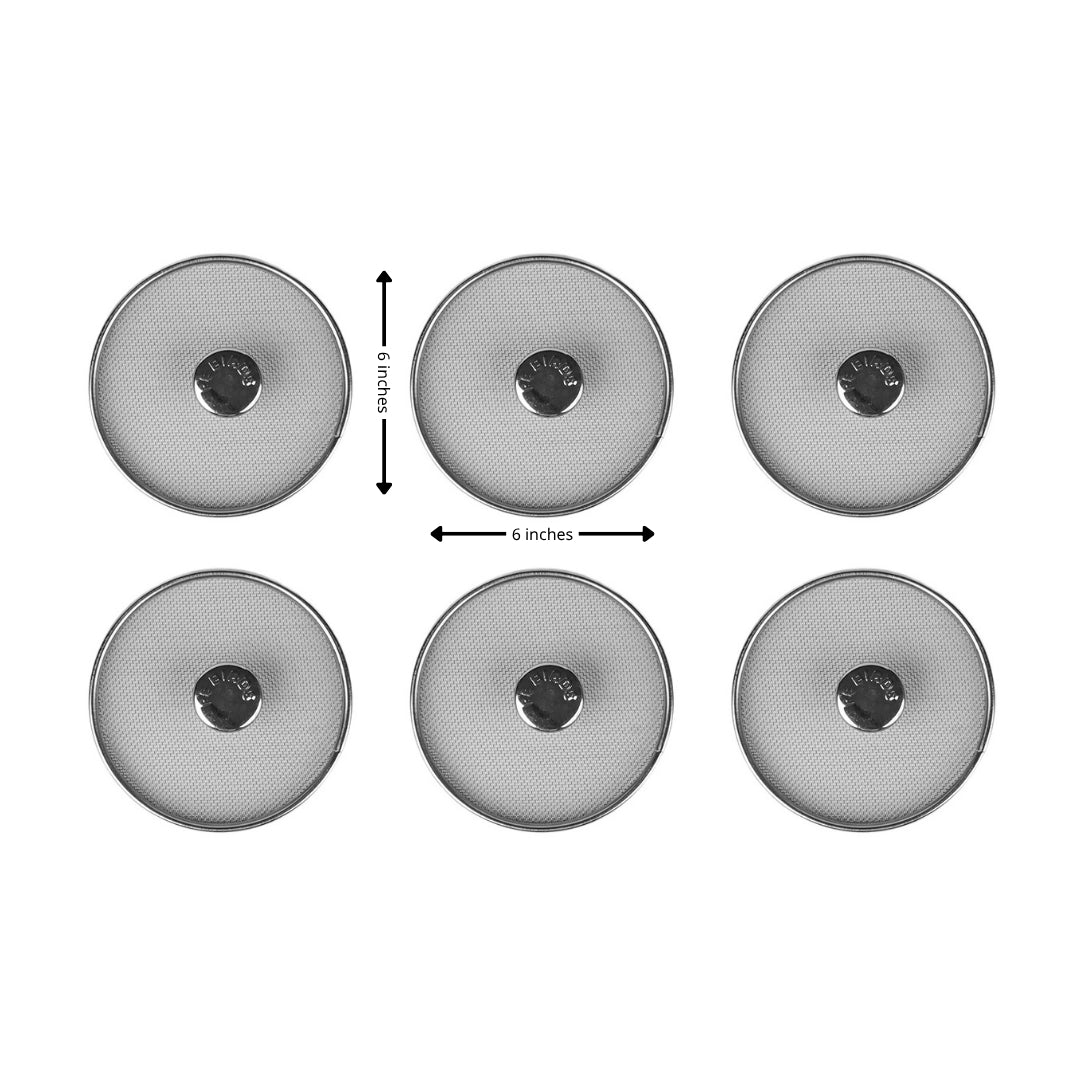 Stainless Steel Mesh Food Cover Lids Set of 6