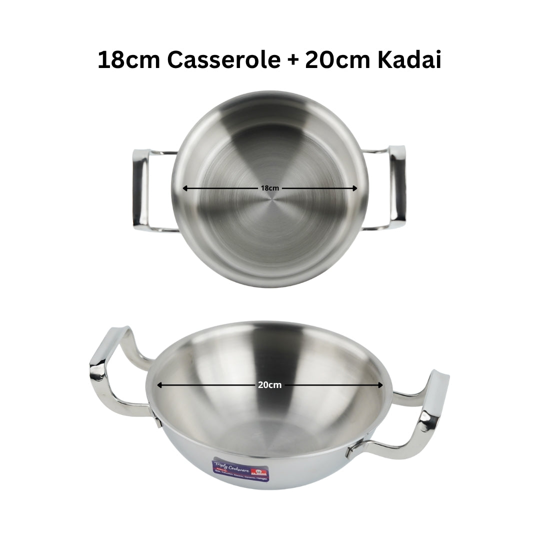 Pe Birds Combo (Casserole + Kadai)