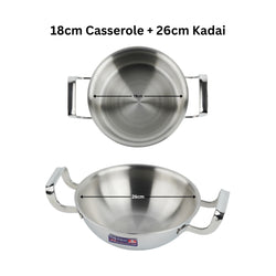 Pe Birds Combo (Casserole + Kadai)