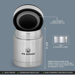 Pe Birds Regular Sambar Jar (250ml + 390ml)