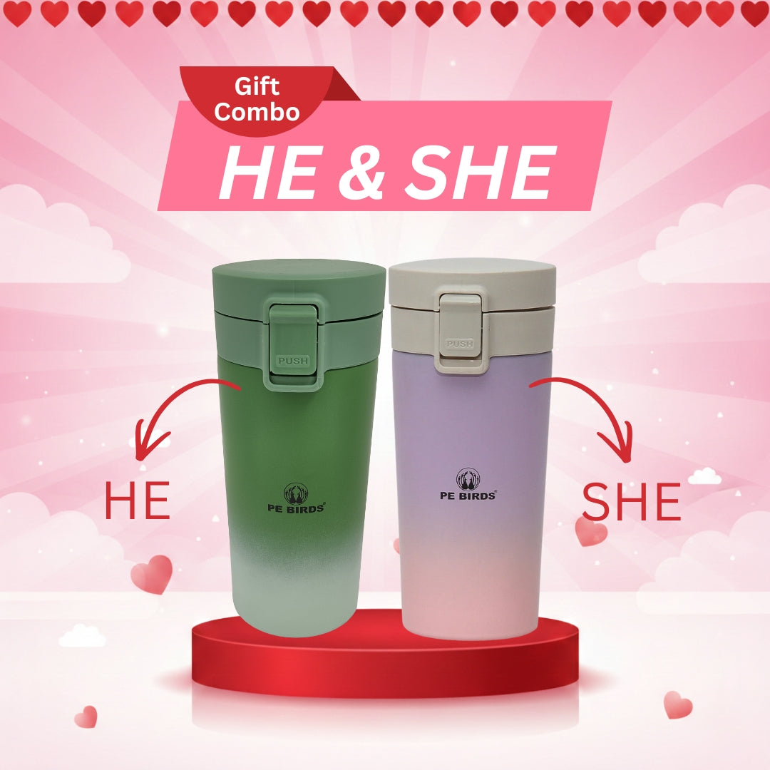 Food Jar Green + Lavender(Couple Gift) - pebirds-peacocks