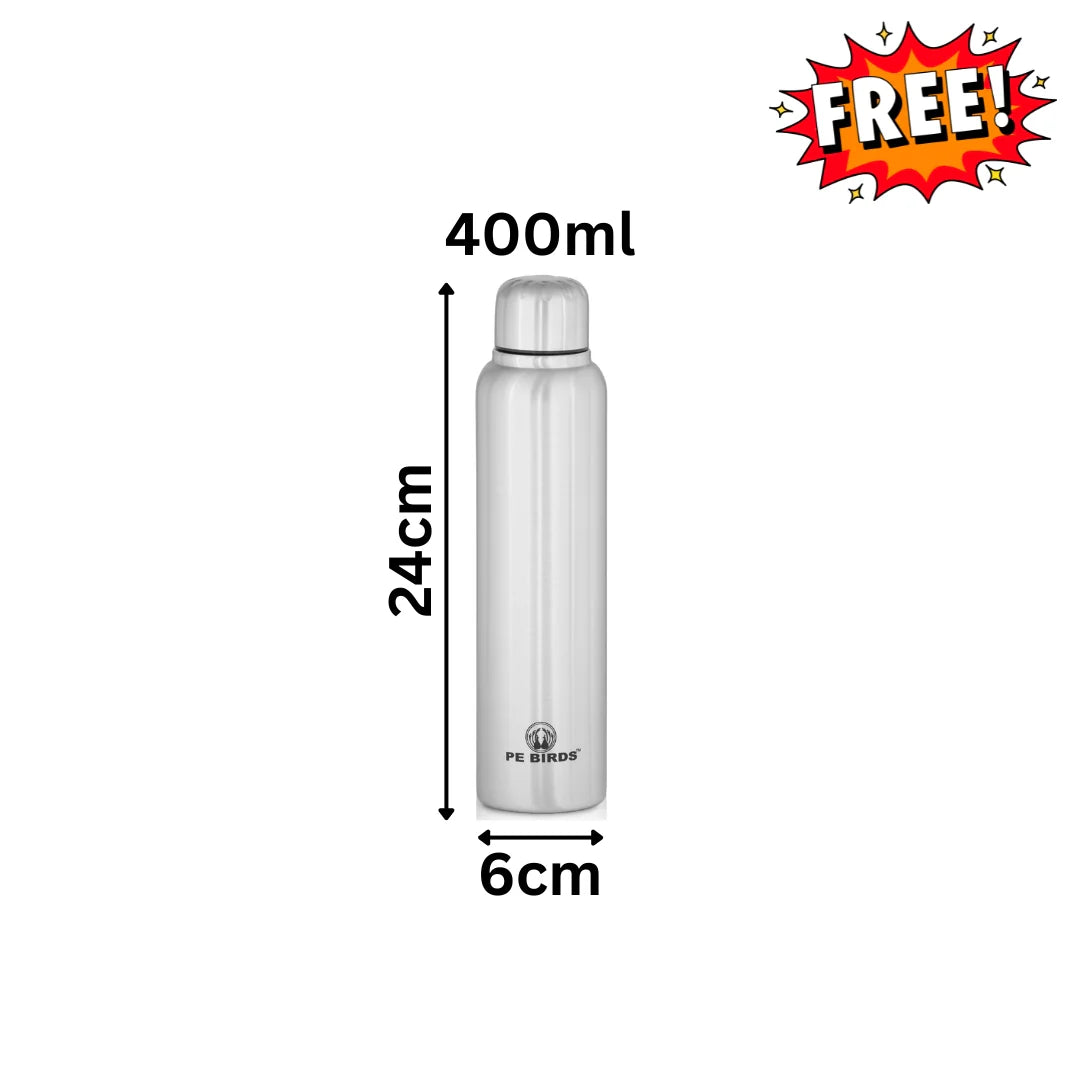 Espresso Broad Mouth Sambar Jar with Water Bottle Free