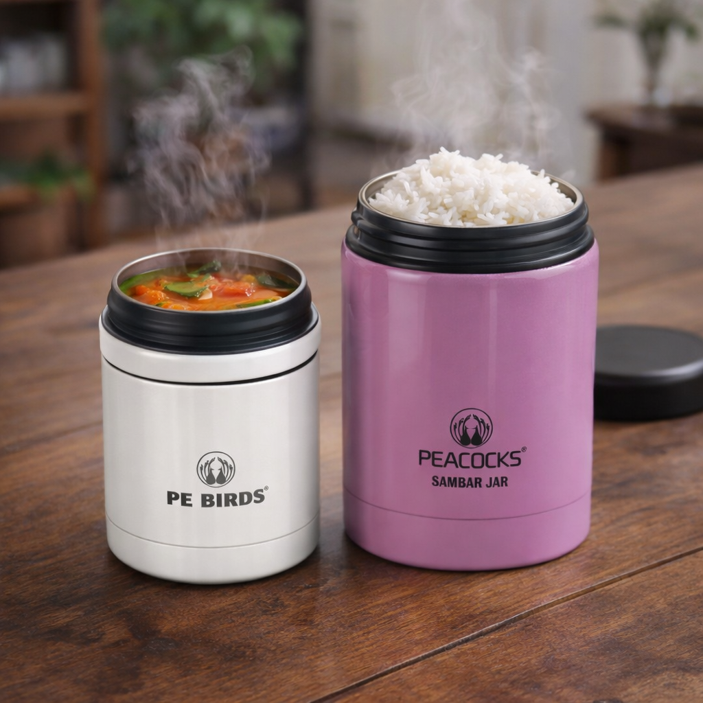 Pe Birds Regular Sambar Jar (250ml + 390ml)