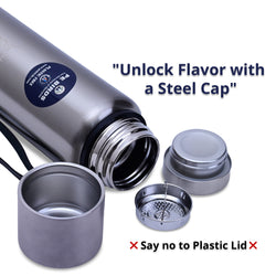 PE BIRDS  Steel O Steel Vacuum Flask | Say no to plastic LID