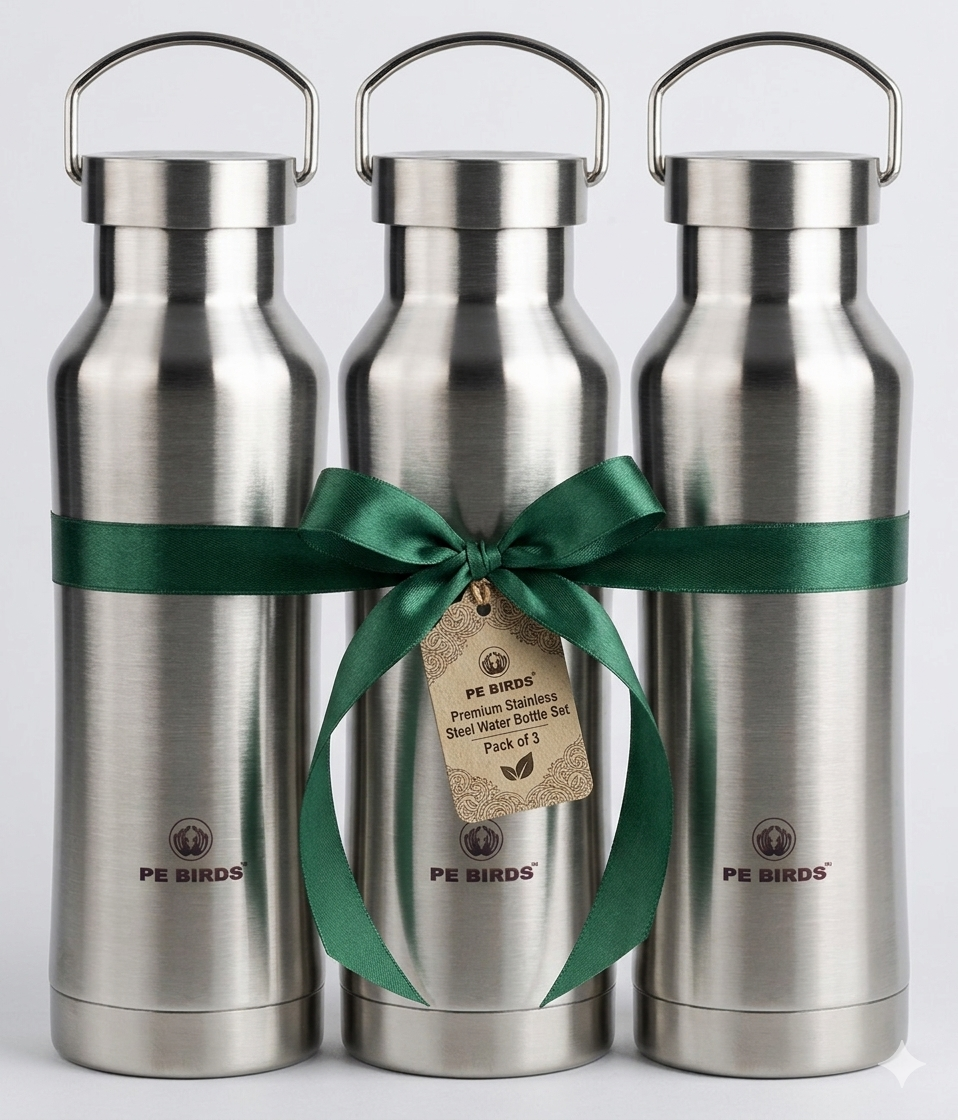 Pe Birds Maxo 750ml Steel Lid (Pack of 3)