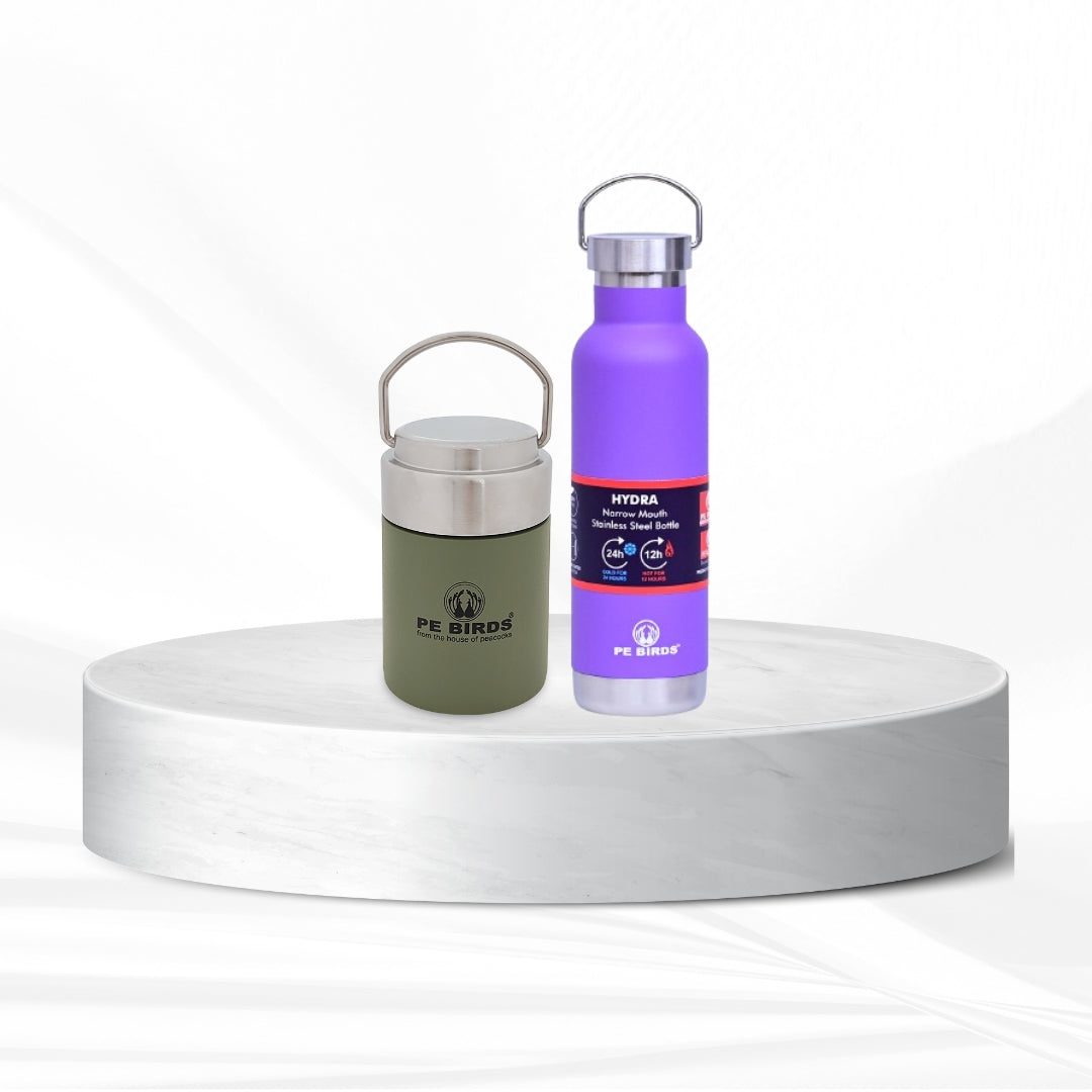 Pebirds Flow Sambar Jar Green + Hydra (Say No To Plastic)