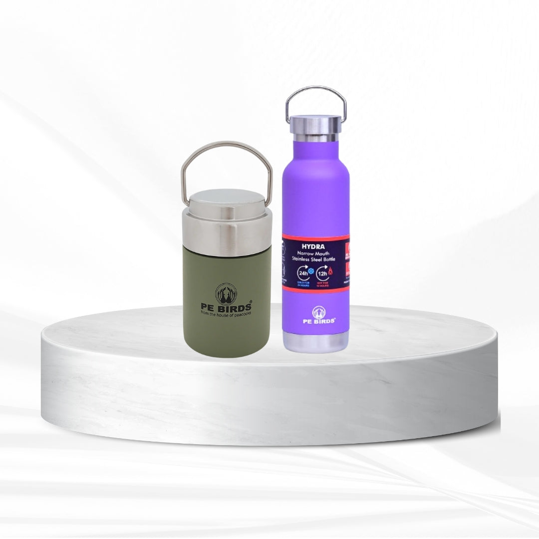 Pebirds Flow Sambar Jar Green + Hydra (Say No To Plastic)