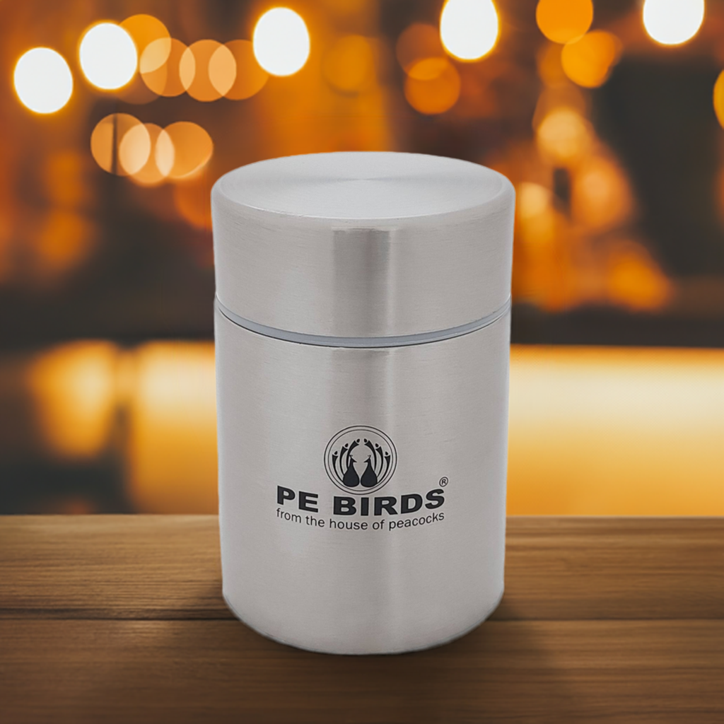 Pe Birds Fusion Insulated Food Jar, Sambar jar - pebirds-peacocks