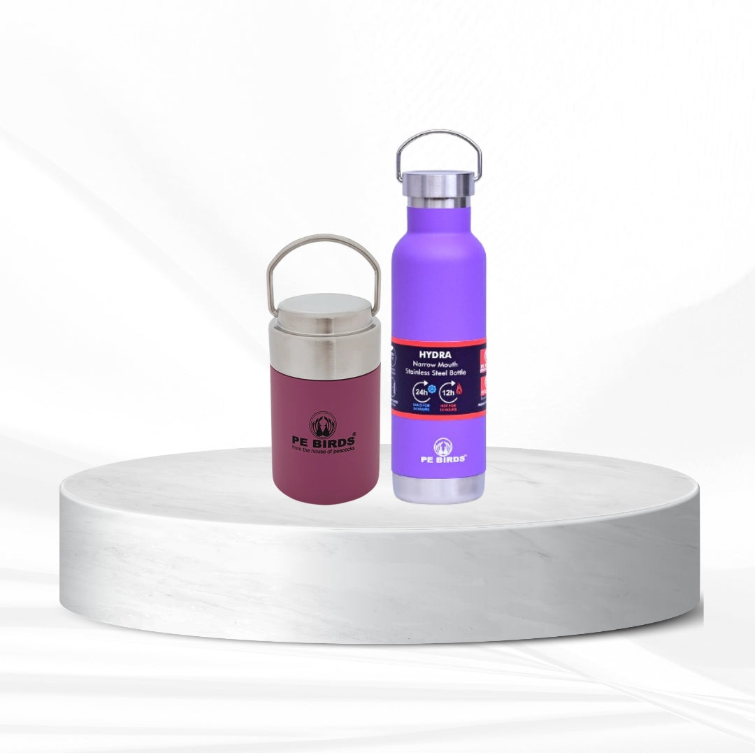 Pebirds Flow Sambar Jar Pink + Hydra (Say No To Plastic)