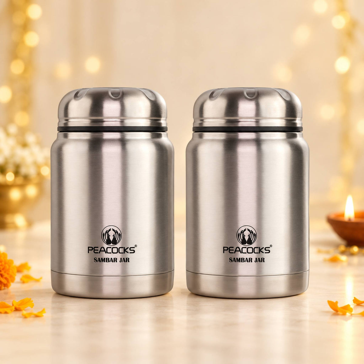 PE BIRDS  Diwali Gift Combo – Sambar Jars, Set of 2