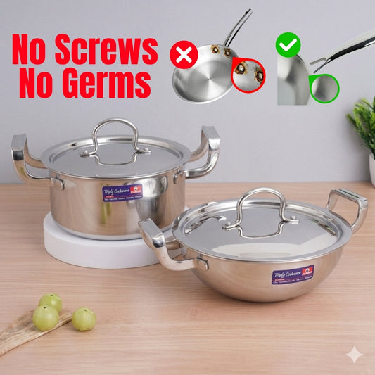 Pe Birds Germ Free Combo (Casserole + Kadai)