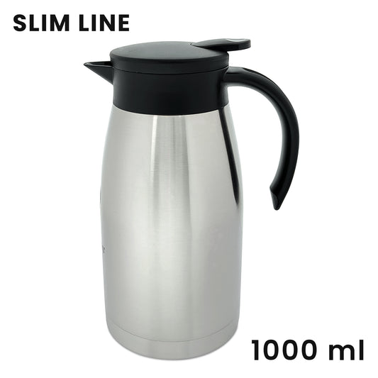 PEBIRDS Slim Line Coffee Pot - Stylish Stainless Steel Thermal Flask - pebirds-peacocks