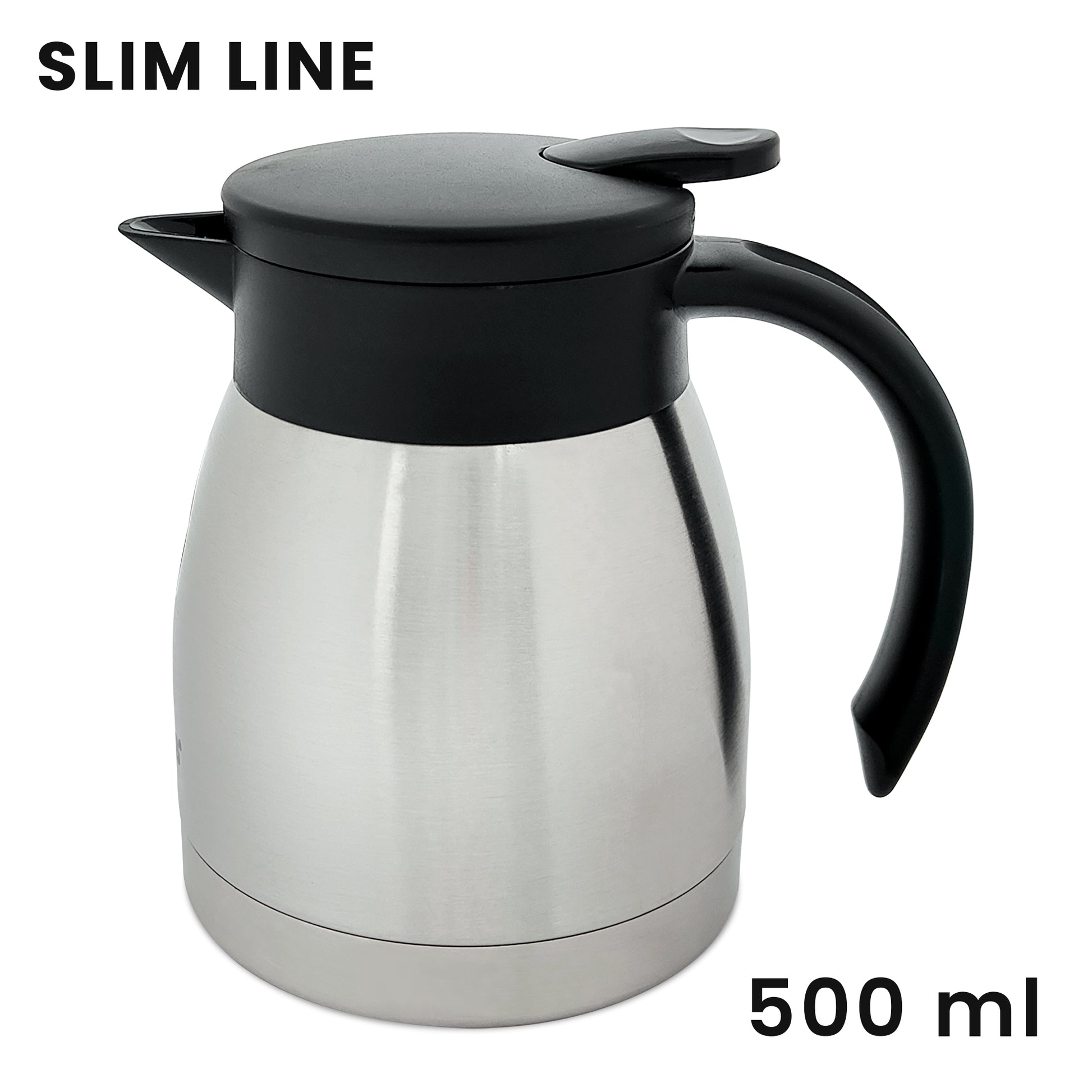 PEBIRDS Slim Line Coffee Pot - Stylish Stainless Steel Thermal Flask