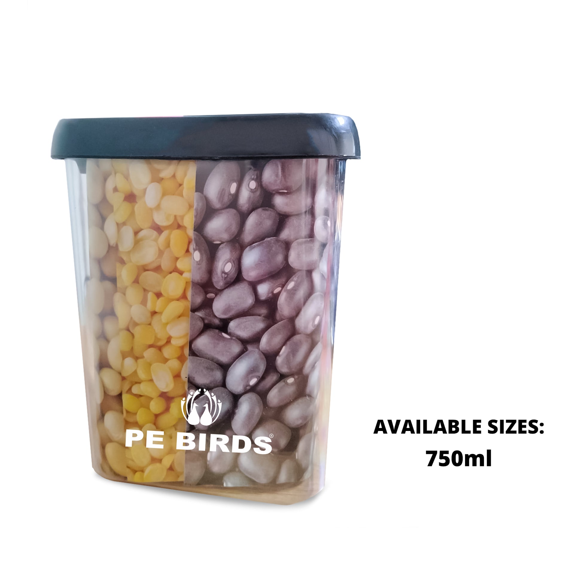 PEBIRDS Airtight Square Storage Container - Durable & Space-Saving